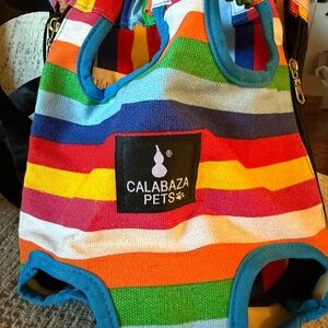 Calabaza Pets Rainbow Striped Pet carrier